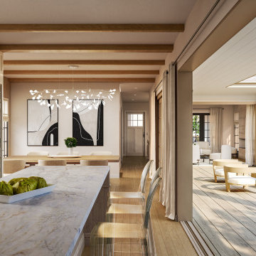 FF1 Residence - Kitchen Dining with Indoor Outdoor