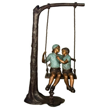 Kids on a Swing Sculpture