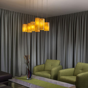 Custom-Made Fused Glass Lighting - Galillee
