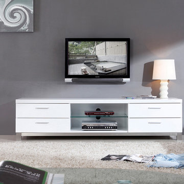 B-Modern Promoter TV Stand | White High-Gloss
