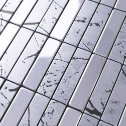 Strip Metal Backsplash Tile Kitchen Design Silver Aluminum Panel - Tile
