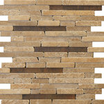 Unique Design Solutions - 12"x12" Fault Line Mosaic, Set Of 4, Pinnacles - 1 sq ft/sheet - Sold in sets of 4