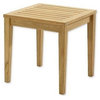 3-Piece Outdoor Teak Dining Set, 20.75" Square Table, 2 Devon Arm Chairs