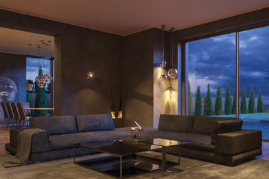 Modernes Wohnzimmer in Frankfurt am Main