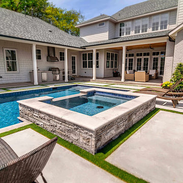 Inground Spa Designs Plano, Dallas, Highland Park