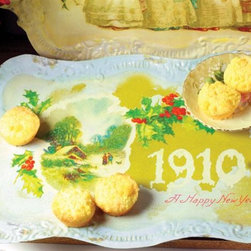 Snowed In 1910 Vintage Serving Tray - Holiday Decorations