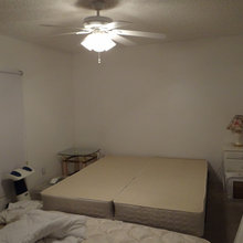 Before and after Master Bedroom