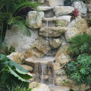 Florida cap rock waterfall