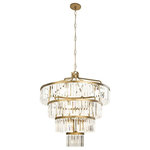 Varaluz Lighting - Varaluz Lighting 297P19HG Social Club - 19 Light 4-Tier Chandelier - Theres a reason you can use the word dance to descSocial Club 19 Light Havana Gold Clear Cr *UL Approved: YES Energy Star Qualified: n/a ADA Certified: n/a  *Number of Lights: 19-*Wattage:40w Incandescent bulb(s) *Bulb Included:No *Bulb Type:Incandescent *Finish Type:Havana Gold