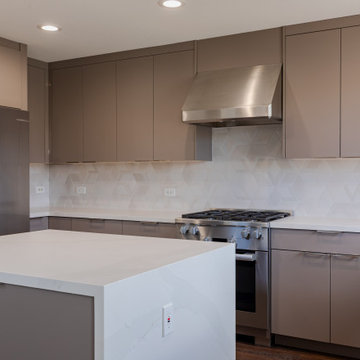 Saying goodbye to old cabinets and hello to a brand new kitchen.