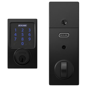 Schlage BE469NX-CEN Connect Century Touchscreen Electronic - Matte Black