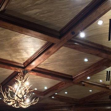 Nashville Penthouse Office Coffered Ceiling