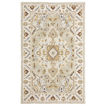 Oriental Weavers Alfresco Ivory/ Beige Oriental Indoor Area Rug 2'6"X8'
