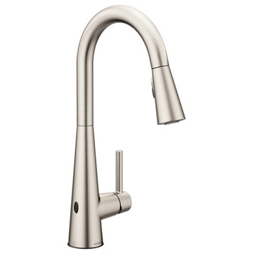Sleek 1.5 Gpm Single Hole Pull Down Kitchen Faucet With Motionsense
