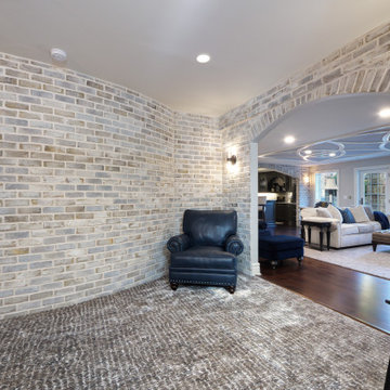 Lower Level Remodel with Bar, Kitchen and Wine Room