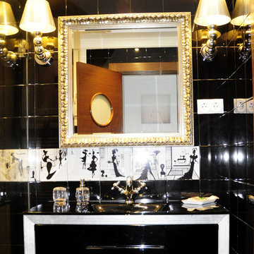 Baño Bardelli blanco/negro