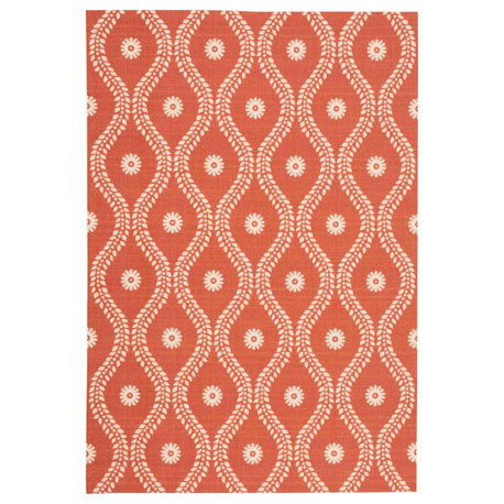 Nourison Home & Garden RS085 Rust 4'4" x 6'3" Area Rug