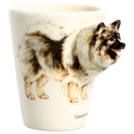 Keeshond 3D Ceramic Mug