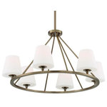Crystorama - Crystama KEE-A3006-VG Keenan, 6 Light Chandelier in Classic Style, 31.25 Inc - Less is more with the sleek minimalist Keenan collKeenan 6 Light Chand Vibrant Gold White O *UL Approved: YES Energy Star Qualified: n/a ADA Certified: n/a  *Number of Lights: 6-*Wattage:100w Incandescent bulb(s) *Bulb Included:No *Bulb Type:Incandescent *Finish Type:Vibrant Gold