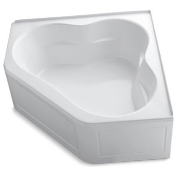 Kohler Tercet 60" X 60" Bath w/ Integral Flange & Center Drain, White