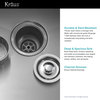 Kraus 33" Undermount Kitchen Sink St Steel, Faucet With Dispenser, Chrome