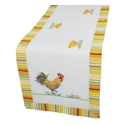 Xia Home Fashions - Hens&Chicks Table Runner - Table Runners
