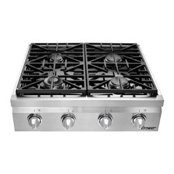Dacor Distinctive 30" Gas Rangetop, Stainless Steel Natural Gas | DRT304SNGH - Cooktops