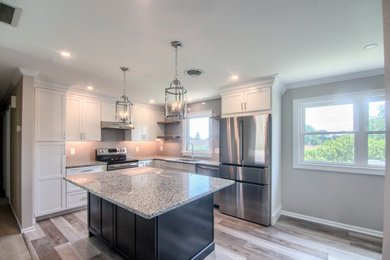 Inspiration for a transitional kitchen remodel in Boston