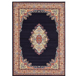 Unique Loom - Unique Loom Navy Blue Washington Reza 7' 0 x 10' 0 Area Rug - The gorgeous colors and classic medallion motifs of the Reza Collection will make a rug from this collection the centerpiece of any home. The vintage look of this rug recalls ancient Persian designs and the distinction of those storied styles. Give your home a distinguished look with this Reza Collection rug.