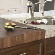 prep sink/wood cutting board