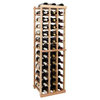 4 ft. 3-Column Individual Wine Rack, Premium Redwood, Midnight Black Stain