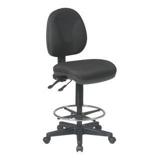 Office Star Economical Chair with Chrome Teardrop Footrest