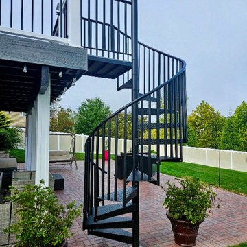 Deck with Spiral Staircase