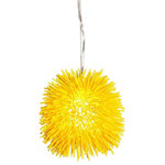 Varaluz Lighting - Varaluz Lighting 169M01YE Urchin - 1 Light Mini Pendant - Sea urchins are simple, geometric-shaped creatures with telltale barbs that inhabit all oceans.  They are also creatures that inspire poetic words and light fixtures alike.* Number of Bulbs: *Wattage: 100W* BulbType: Medium Base* Bulb Included: No