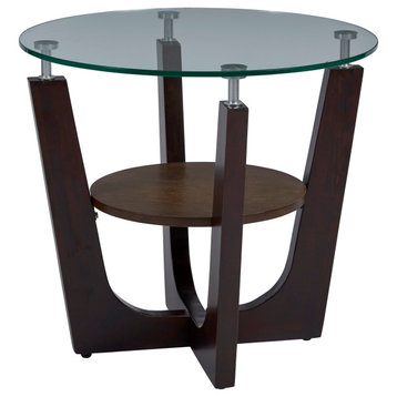 Four Points Glass End Table