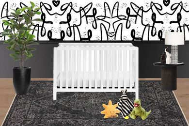 Example of a trendy nursery design