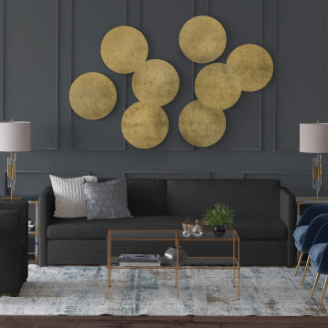 Button Up: Madison Sofa in Black Jack Box Weave Linen