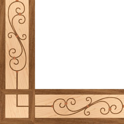 Oshkosh Designs Filigree Inlay Border and Corner - Hardwood Flooring