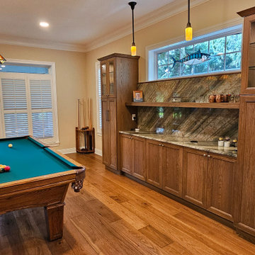 Contemporary Kitchen Remodel with Sleek Buffet Cabinets