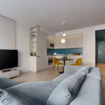 Appartamento flessibile con parete mobile e terrazzo abitabile – Milano Magenta