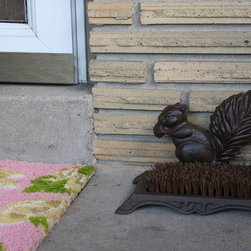 Squirrel Cast Iron Boot Scraper - Outdoor Decor