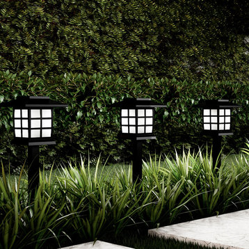 Solar Pathway Coach Lights- 15" Set of 6 by Pure Garden