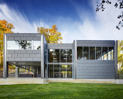 Best Industrial Exterior Home Design Ideas & Remodel Pictures | Houzz