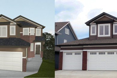 Traditional exterior home idea in Edmonton