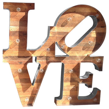 "Love" Marquee Sign, 3'x3'