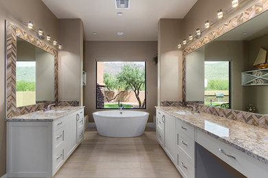 Transitional bathroom photo in Phoenix