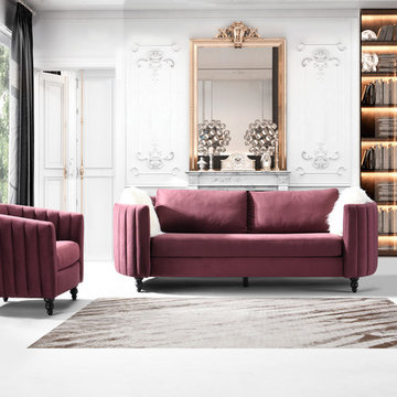 Chic Home Riviera Sofa, Purple