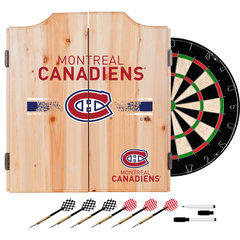 Budweiser Clydesdale Trademark Global Bristle Dartboard And Cabinet Set  (Darts Included)