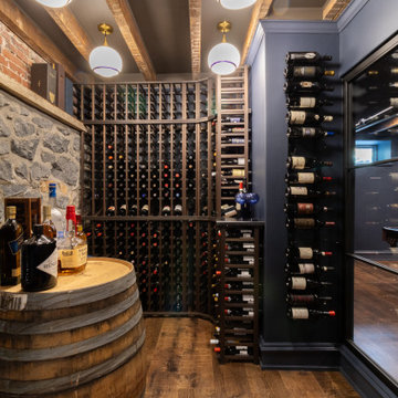 Moody Basement Blues: Remodel Transforms 1887 Cellar to Stunning Living Space