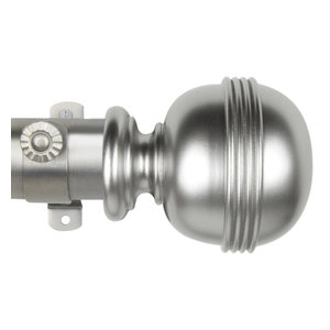 Rod Desyne Decorative Lacey Curtain Rod 1 5 Od Satin Nickel